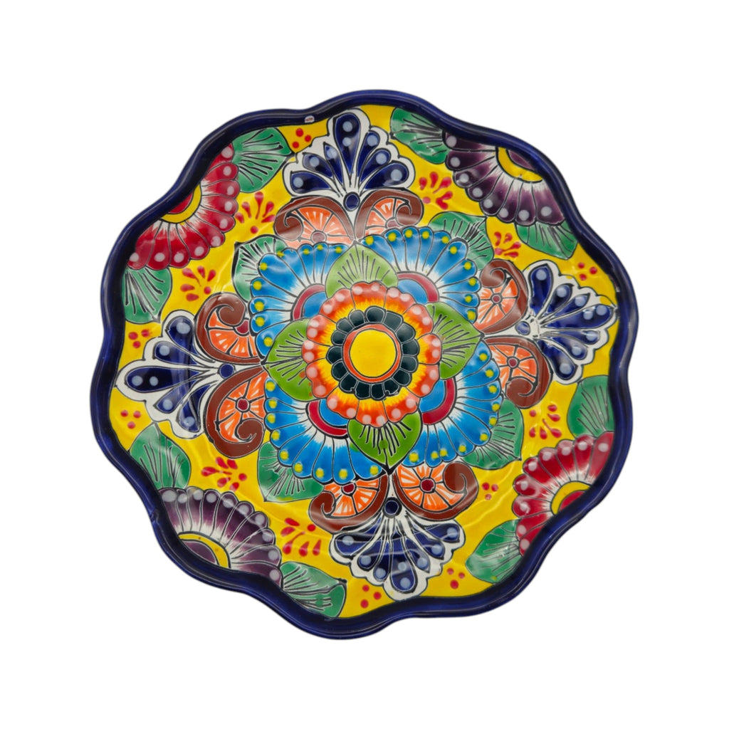 Talavera Plate | Hand-Painted Mexican Folk Art Dinnerware
